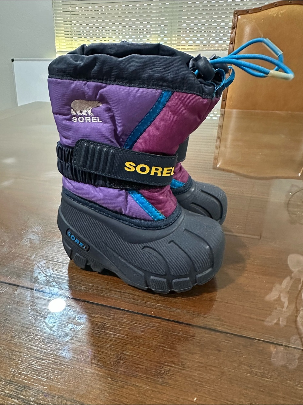 Sorel Flurry Felt Lined Insulated Snow Winter Boot Toddlers Size 5 Purple